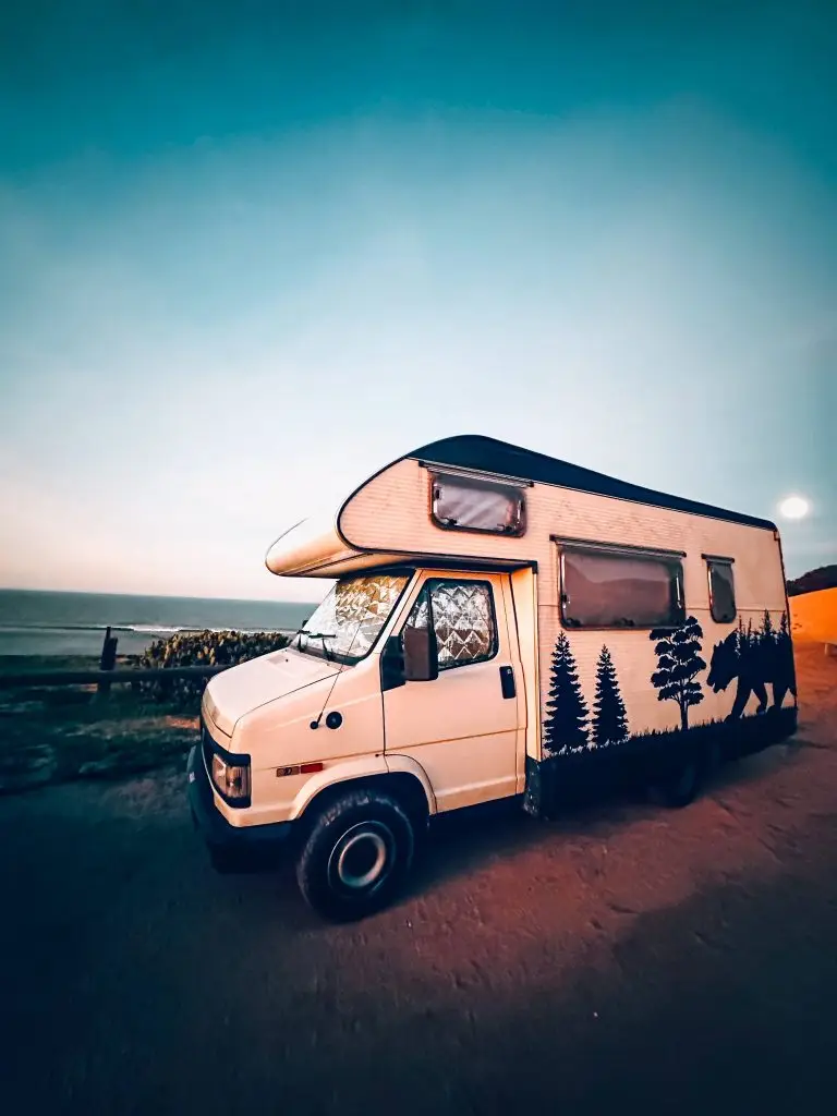 Wild Camping in Spain Vanlife Campervan Camping in Spain Fiat Ducato motorhomes caravans parking road signs