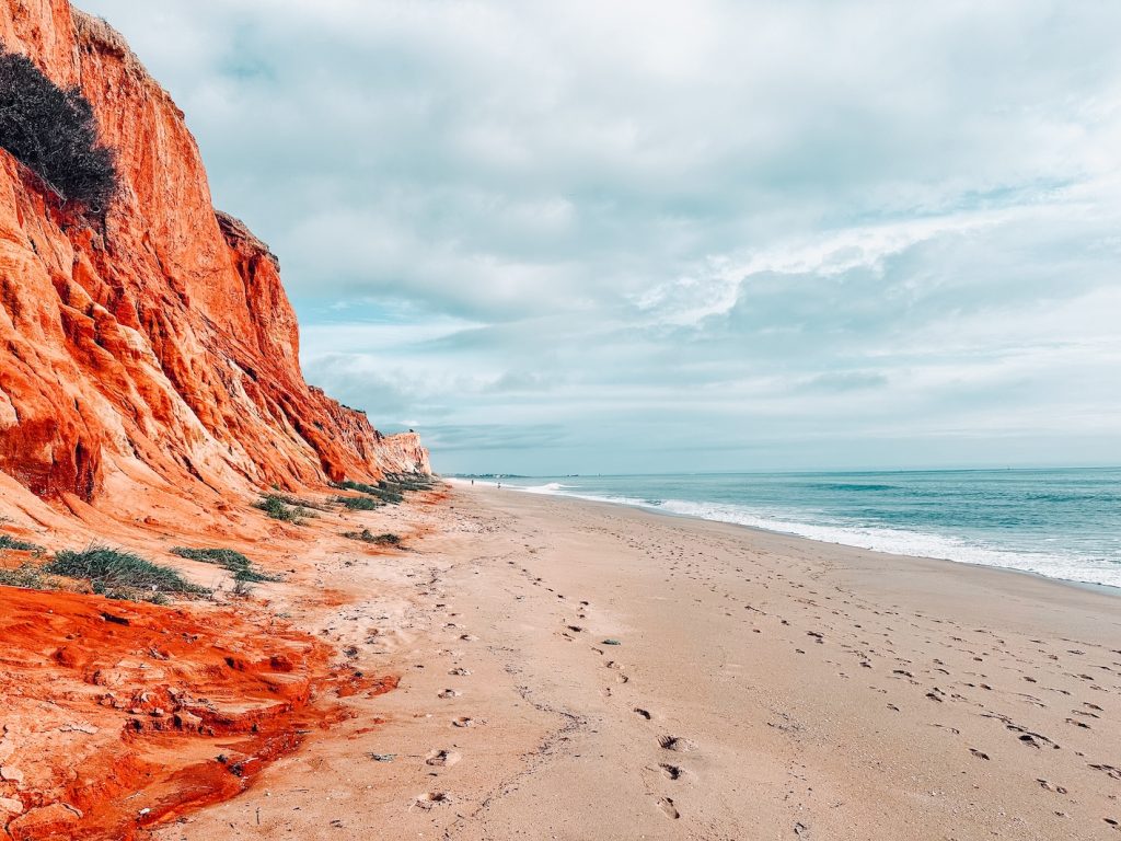 Explore Huelva & Algarve Authenticity Sustainability responsible tourism Excursions Falesia Beach Cliffs
